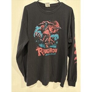 The Rougaroo Swamp Legend Long Sleeve Moon Phase T Shirt XL Dirty Coast NOLA